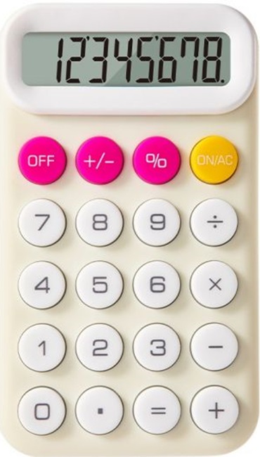 Calculator Deli Pupubaby - EM12, 8 dgt, de buzunar, galben