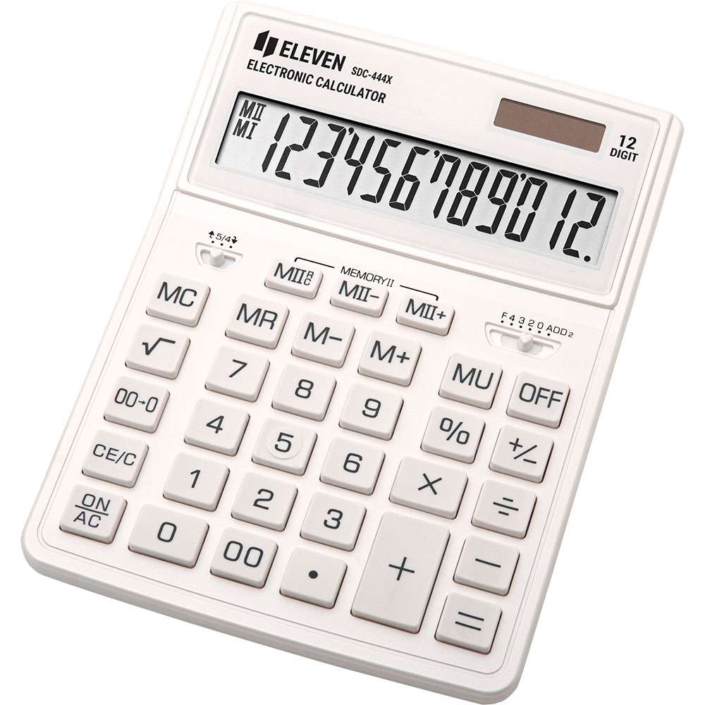Calculator Eleven - SDC-444XRWHE, 12 cifre, alb