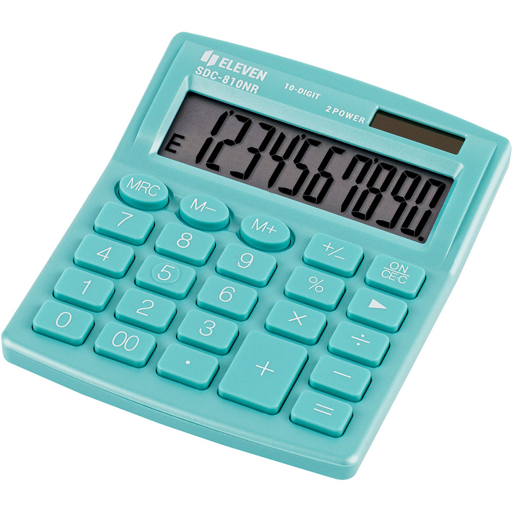 Calculator Eleven - SDC-810NRGNE, 10 cifre, verde