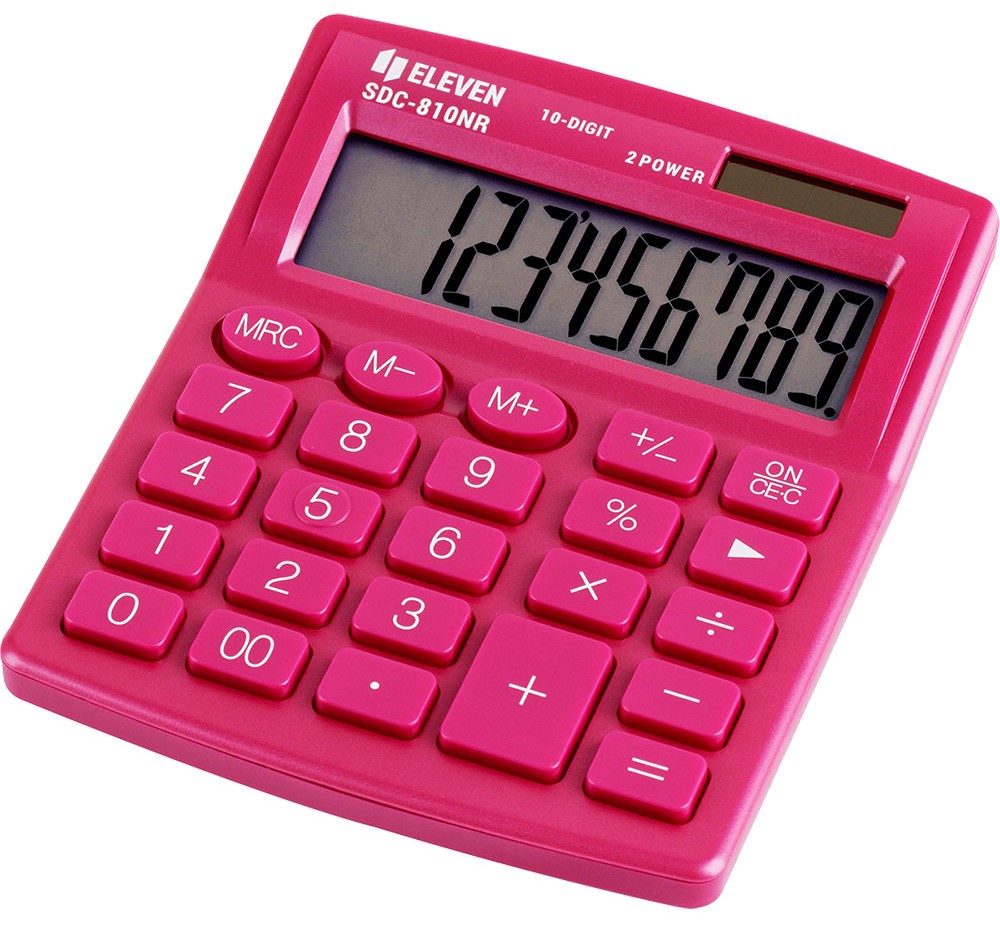 Calculator Eleven - SDC-810NRPKE, 10 cifre, roz