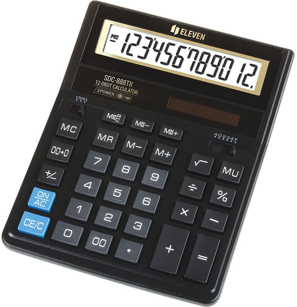 Calculator Eleven - SDC-888TII, 12 cifre, negru