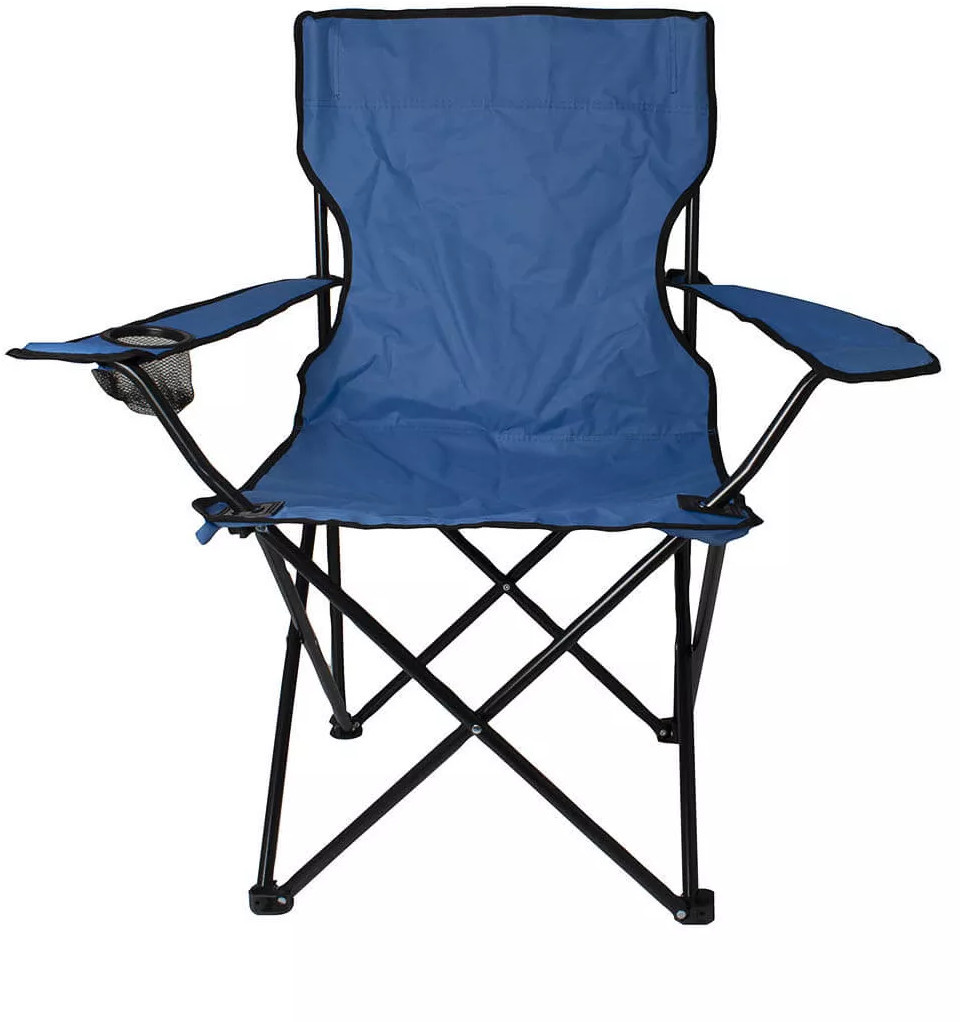 Scaun de camping Muhler - C2012, pliabil, albastru, până la 100 kg