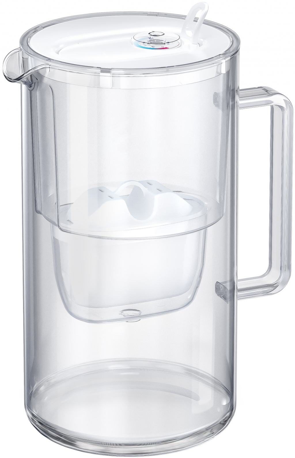 Cană filtrantă pentru apă Aquaphor - Glass, 2.5 l, sticlă, alb