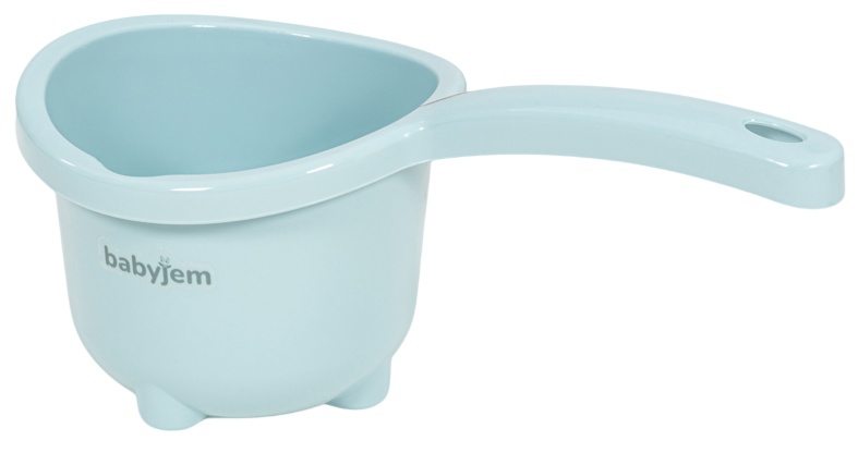 Cană pentru baie Babyjem - Elegant, 1.25 l, albastru deschis