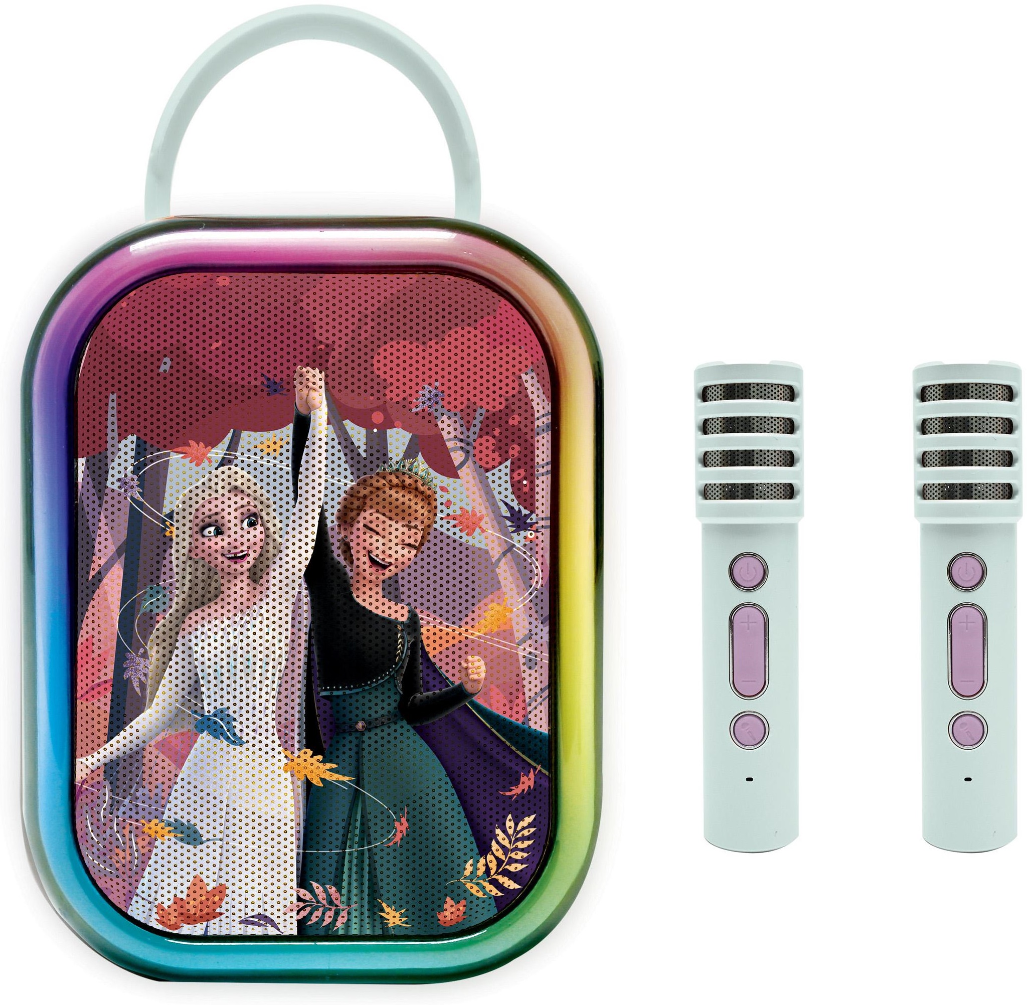 Sistem karaoke Lexibook - Disney Frozen, cu 2 microfoane, multicolor