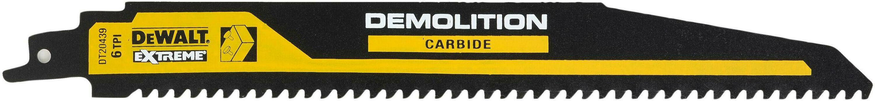 Lamă din carbură pentru ferăstrău sabie DeWALT - DT20439-QZ, 230 mm,…