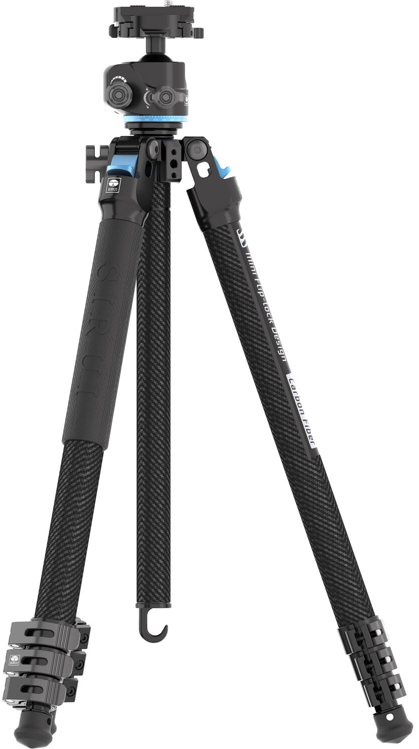 Trepied din carbon SIRUI - L-224F+KS-10, negru