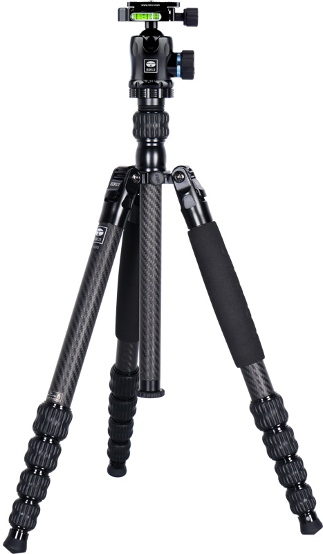 Trepied carbon SIRUI – T-1205+E-10, 25-163 cm, negru