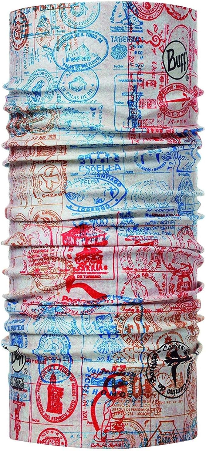 Eșarfă de cap BUFF - Coolnet UV+ Camino de Santiago Credencial, multicolor