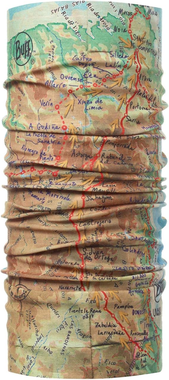 Eșarfă de cap BUFF - Coolnet UV+ Camino de Santiago Geo, multicolor