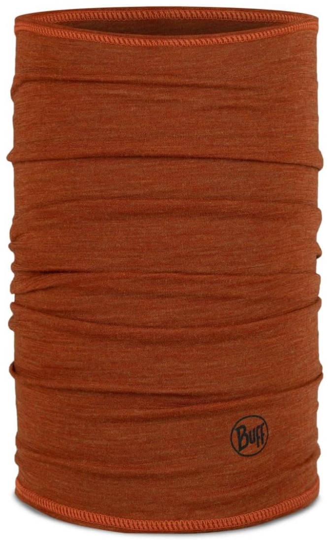 Eșarfă de cap BUFF - Merino Lightweight Solid Cinnamon, portocaliu