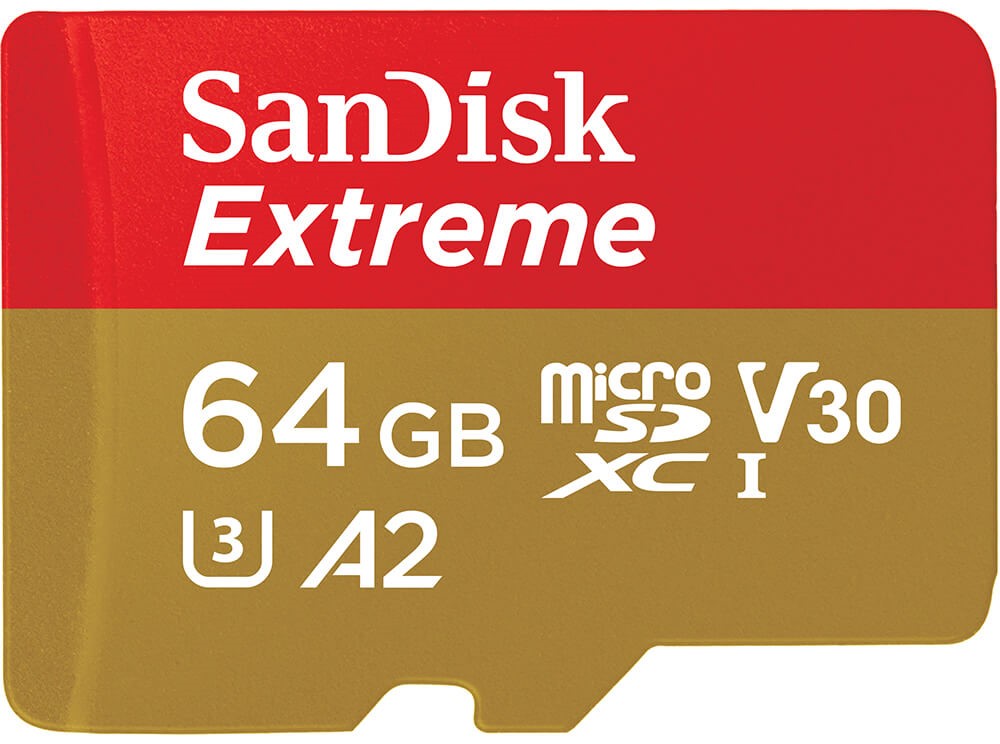 Card de memorie SanDisk - Extreme, 64GB, microSDXC, Class10 + adaptor