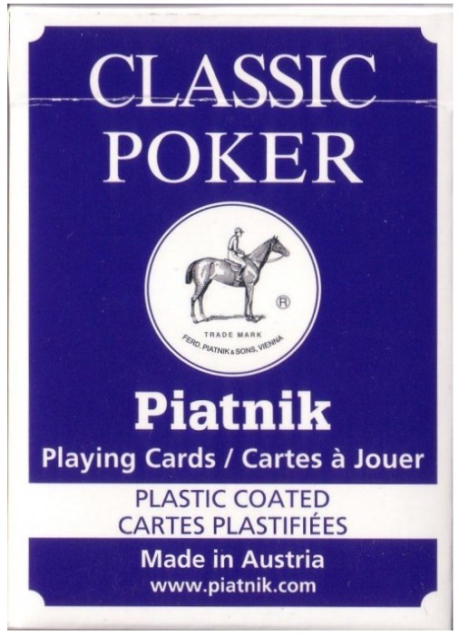 Cărți de joc Piatnik - Classic Poker, albastre