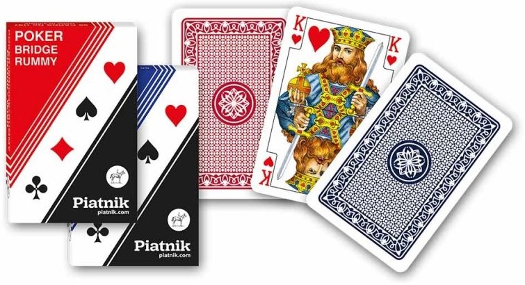 Cărți de joc Piatnik - poker, bridge, canasta 1198, culoare albastru
