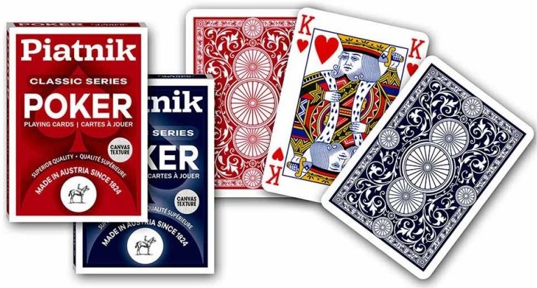 Cărți de joc Piatnik - Poker classic series,  , rosii