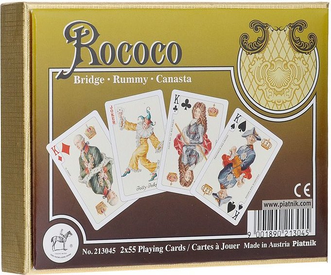 Cărți de joc Piatnik - Rococo, Bridge WK