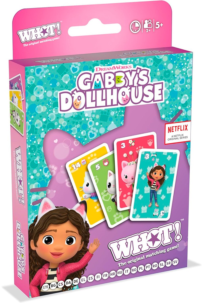 Cărți de joc Whot! - Gabby's Dollhouse