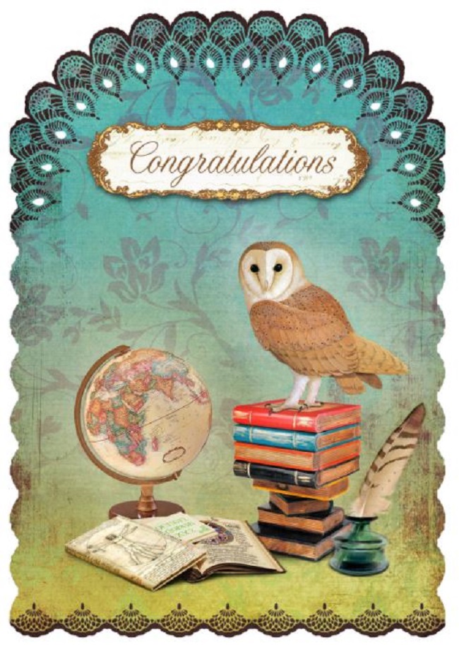 Felicitare Gespaensterwald Romantique - Congratulations, Bufnita