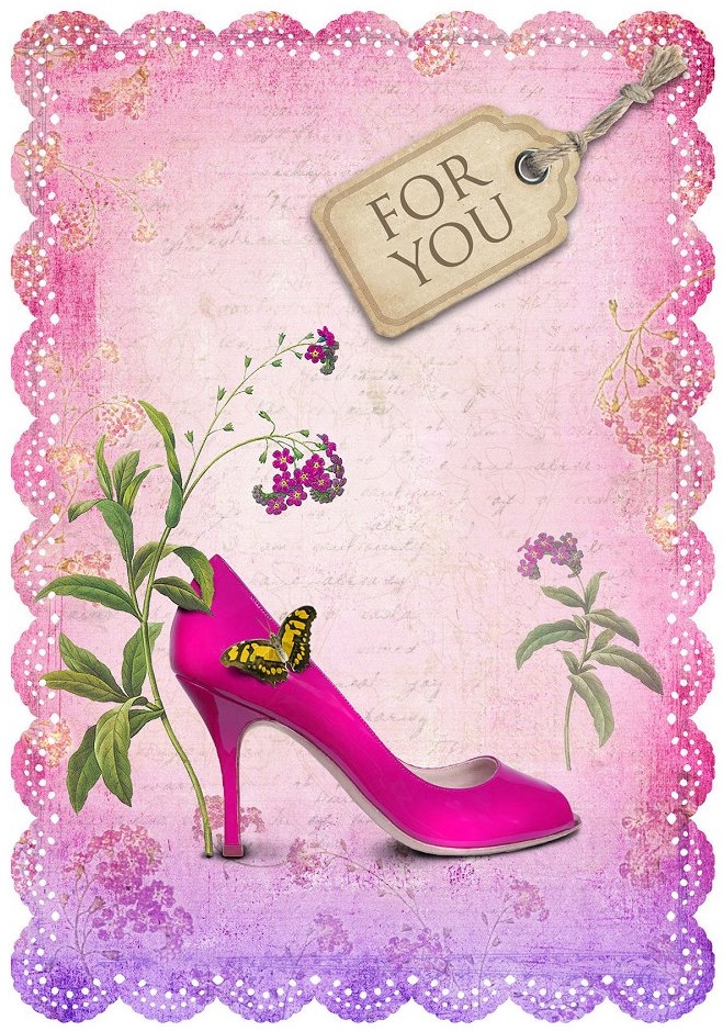 Felicitare Gespaensterwald Romantique - For You, pantof