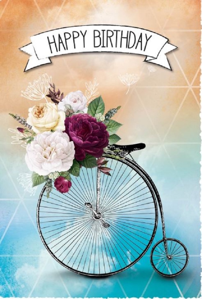 Felicitare Gespaensterwald - Silver Line, Bicicleta