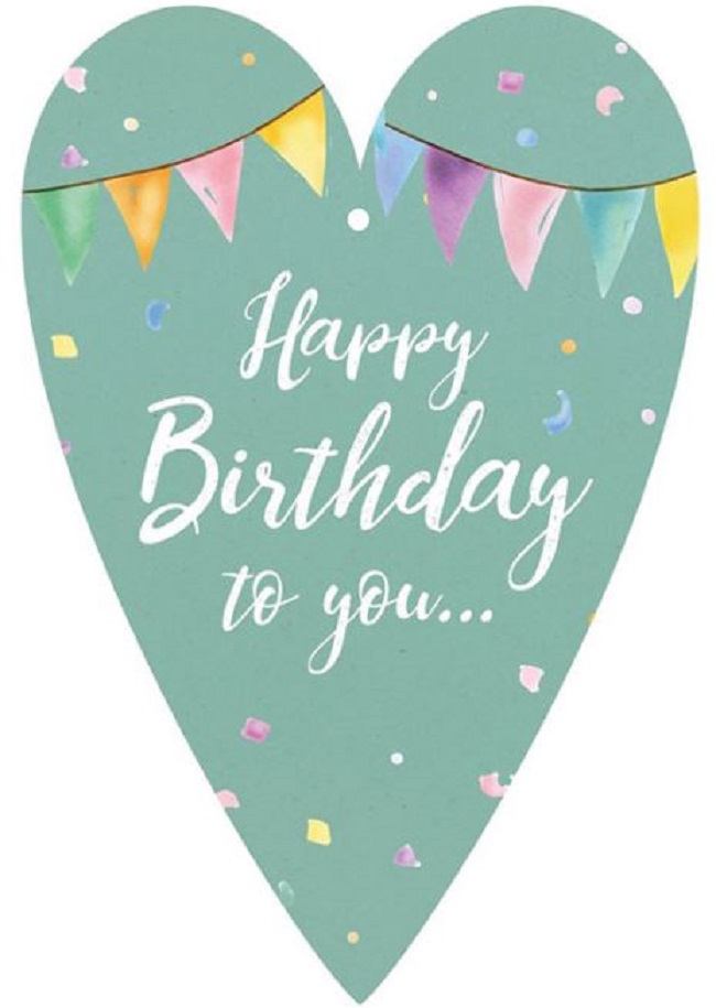 Felicitare Gespaensterwald - Eticheta, Happy Birthday To You