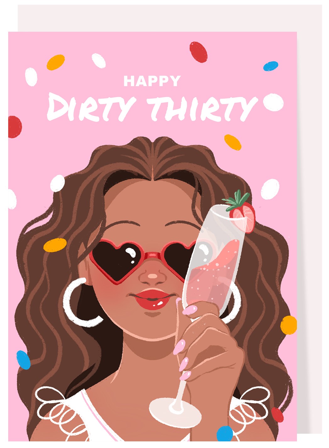 Card de ziua de naștere Creative Goodie - Happy dirty thirty