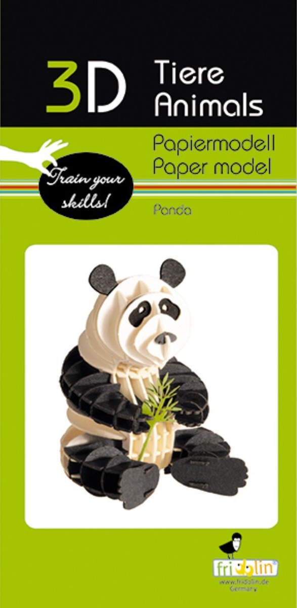 Model 3D din carton pentru asamblare Fridolin - Panda