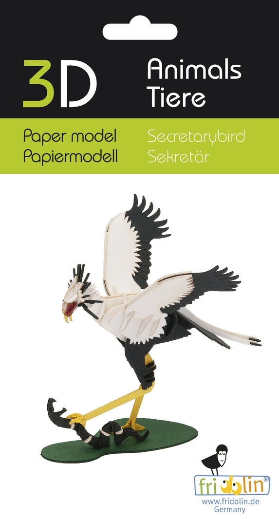 Model 3D din carton pentru asamblare Fridolin - Pasăre