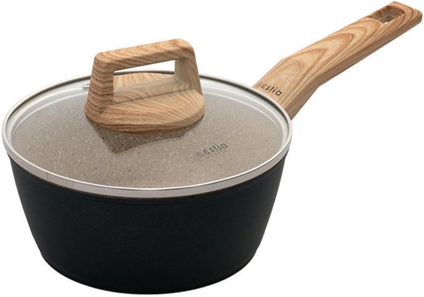 Caserolă din aluminiu forjat cu strat antiaderent Estia – Earth, 18 cm, 1,8 l