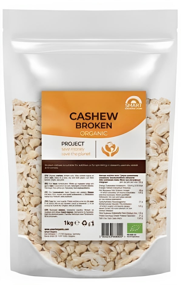 Nuci caju, zdrobite, 1 kg, Smart Organic