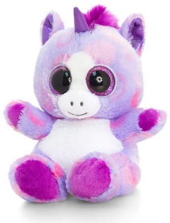 Jucărie de pluș Keel Toys Animotsu - Unicorn, mov, 15 cm