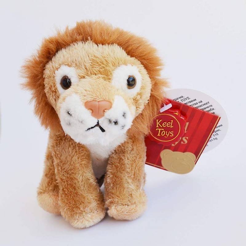 Jucărie de pluș Keel Toys - Pui de leu, 12 cm