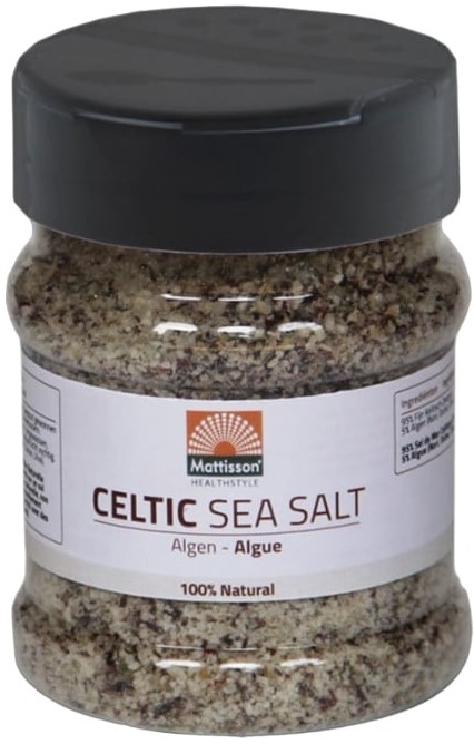 Sare de mare celtică cu alge marine, 200 g, Mattisson Healthstyle
