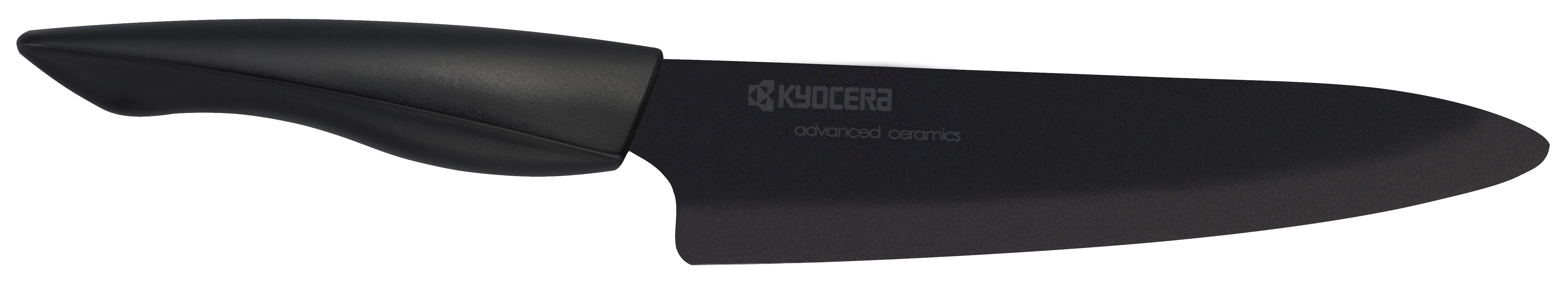 Cuțit din ceramică de meșter KYOCERA - 18 cm, negru