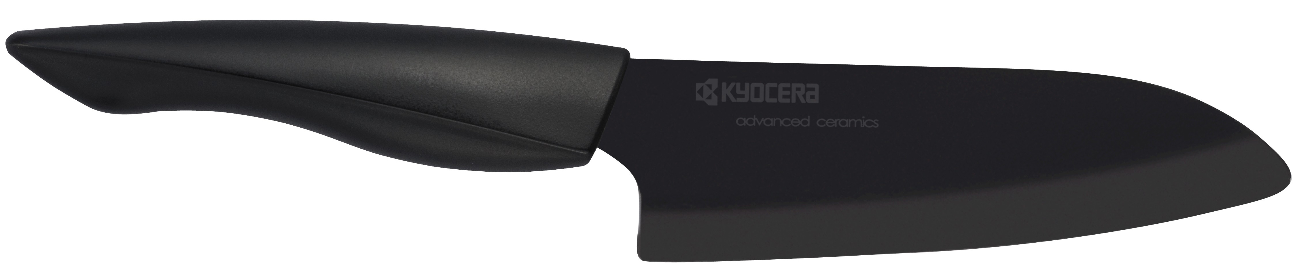 Cuțit ceramic Santoku KYOCERA - 14 cm, serie SHIN- ZK-140-BK