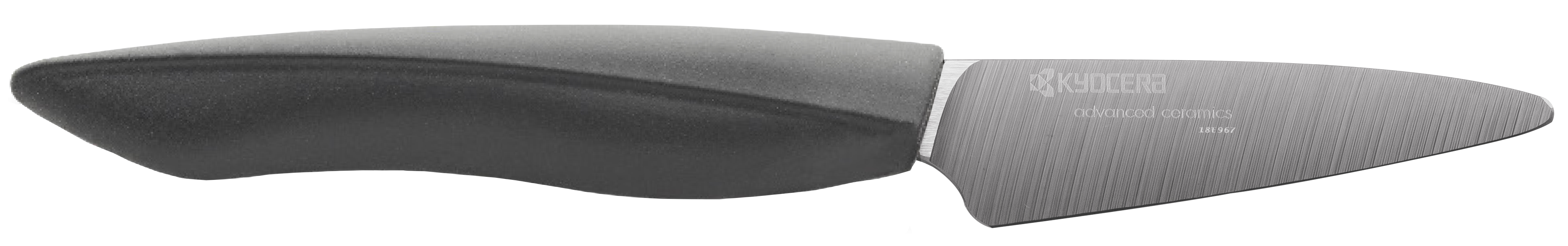 Cuțit decojit din ceramică KYOCERA - SHIN, 7.5 cm, negru