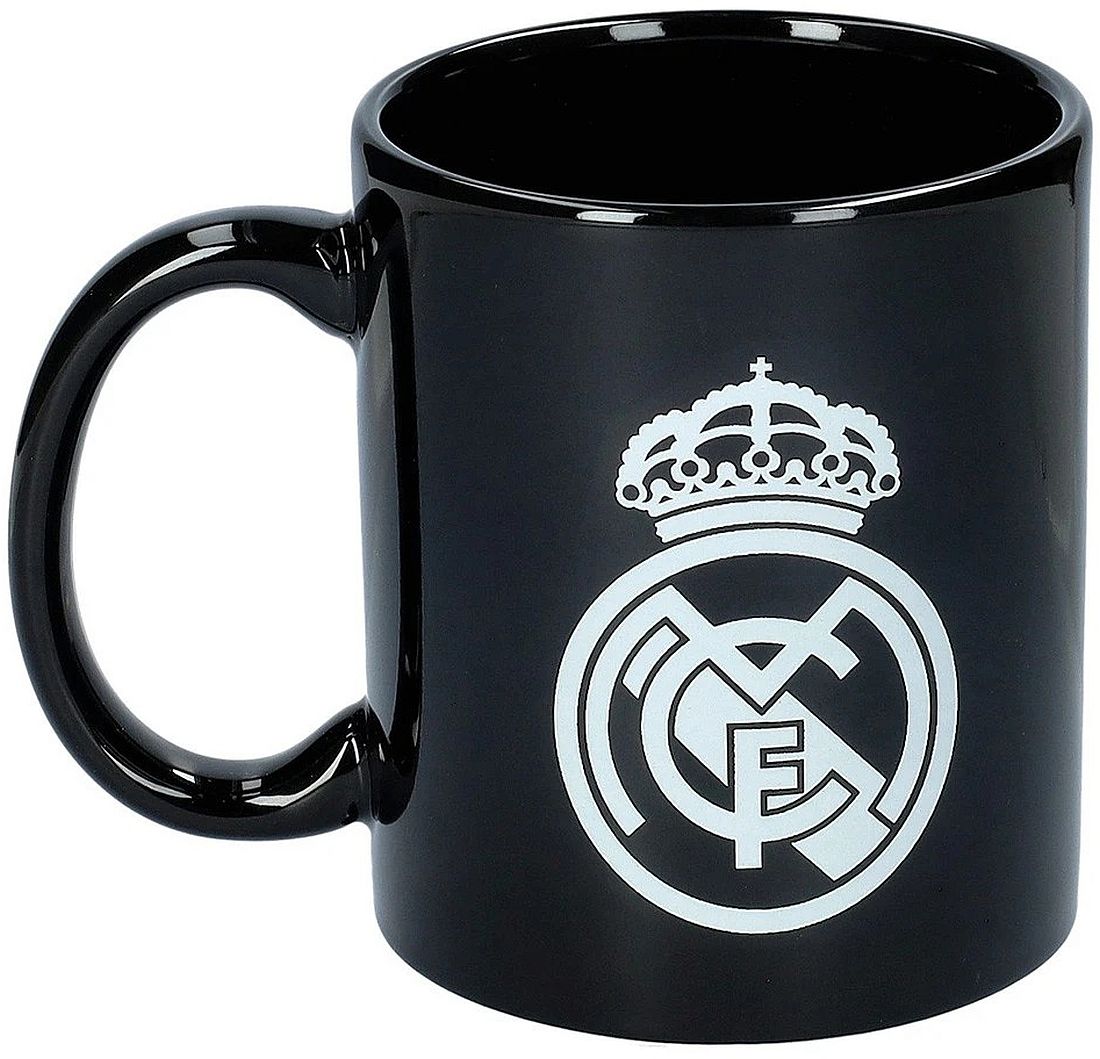 Cană ceramică CYP Brands Real Madrid - Negru, 330 ml