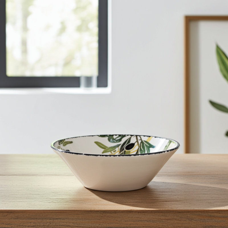 Bol ceramic Morello - Olive, 14.3 cm