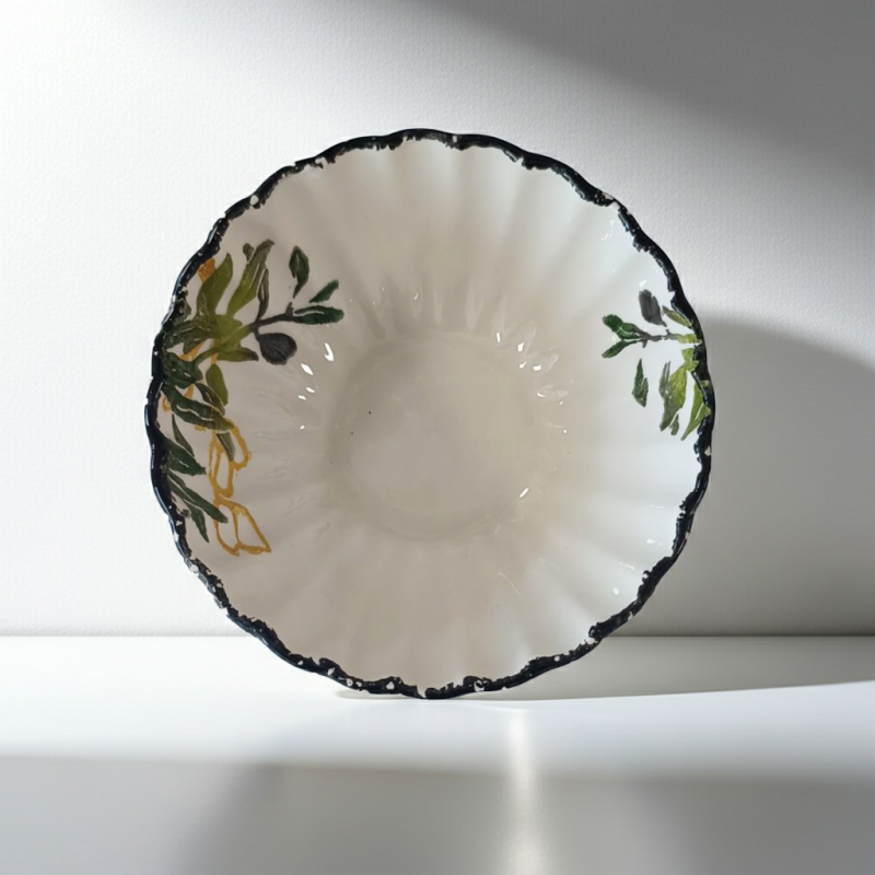 Bol ceramic Morello - Olive, 16 cm, decor măsline