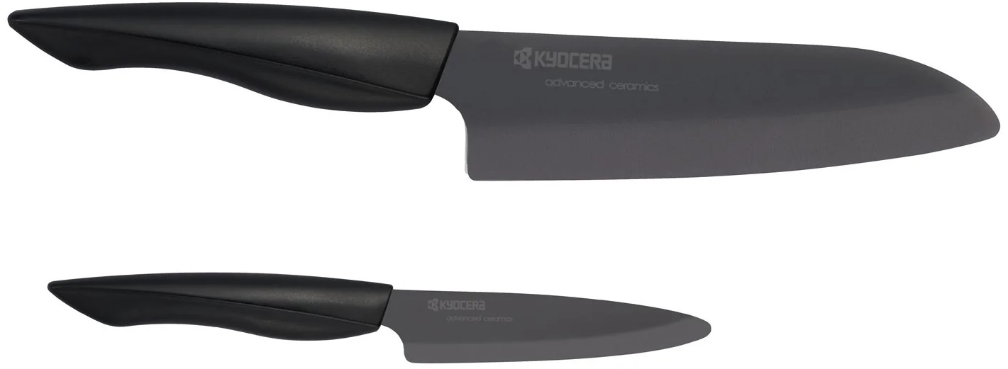 Cuțite din ceramică KYOCERA - SHIN, 2 buc, negru