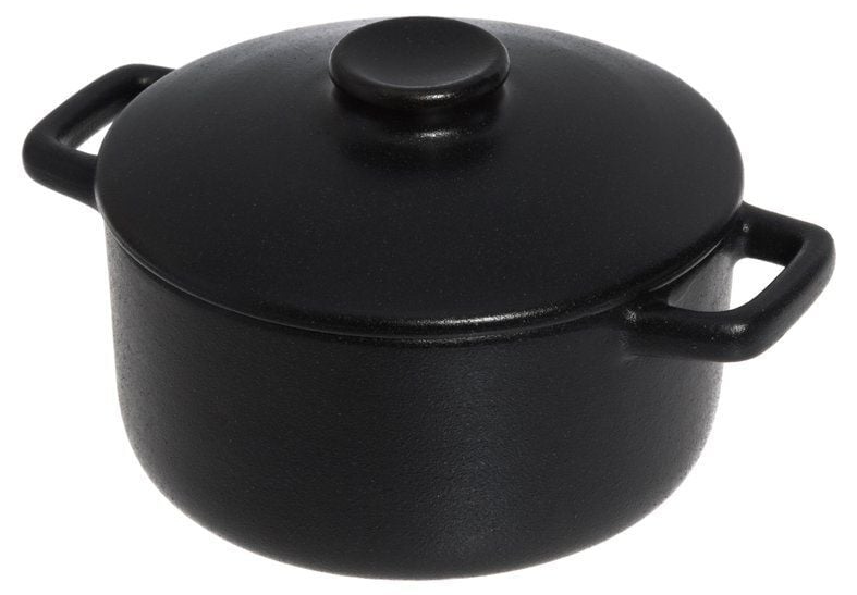 Vas ceramic cu capac Maku - Robuste, 12 cm, 380 ml
