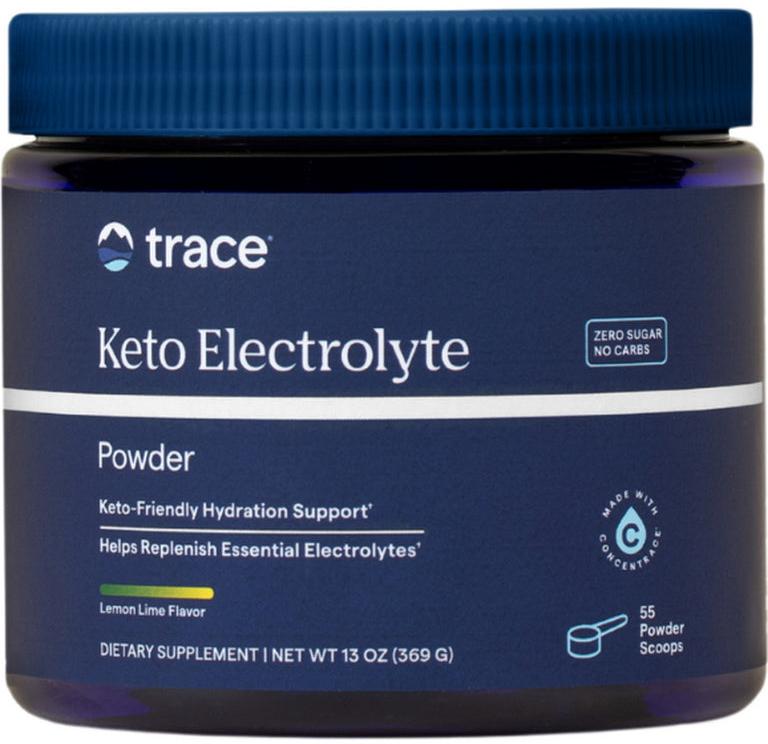 Keto Electrolyte, lămâie și lime, 330 g, Trace Minerals