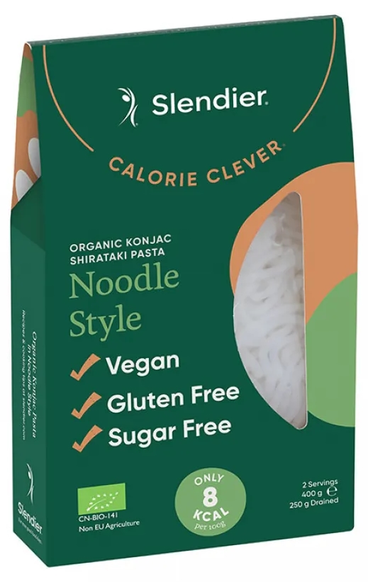 Кето нудли от конджак, био, 400 g, Slendier -> Keto tăiței din konjac, bio, 400 g, Slendier