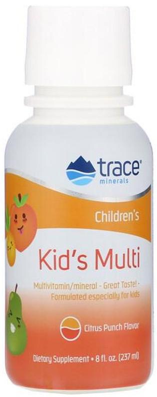 Kid's Multi, punch de fructe, 237 ml, Trace Minerals