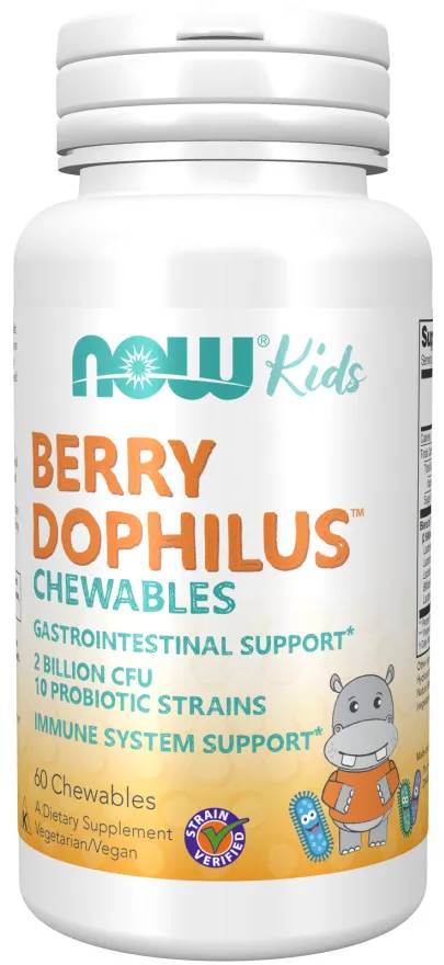 Kids BerryDophilus, 60 comprimate masticabile, Now