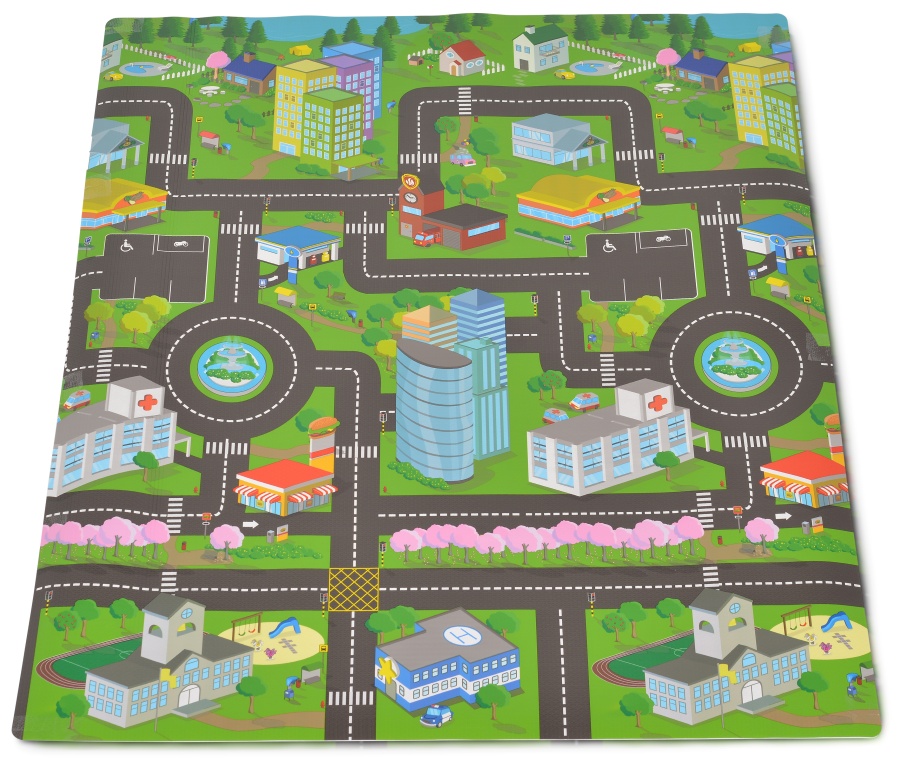 Covor de joacă Moni Toys - City Map, mic