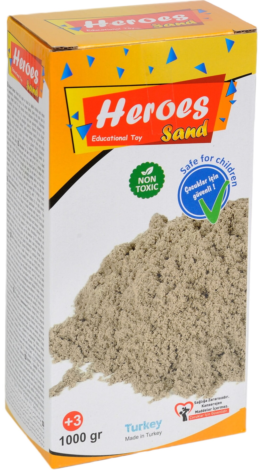 Nisip kinetic in cutie Heroes - Culoare naturala, 1000g