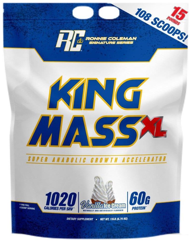 King Mass XL, înghețată de vanilie, 6.75 kg, Ronnie Coleman