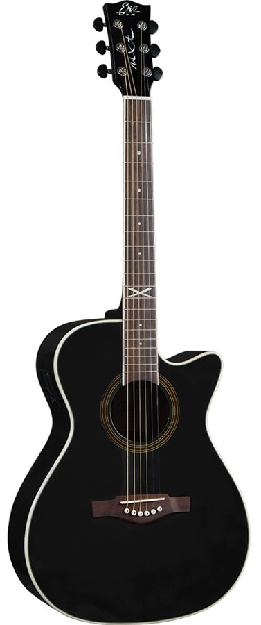 Chitară electro-acustică EKO - NXT A100ce, neagră