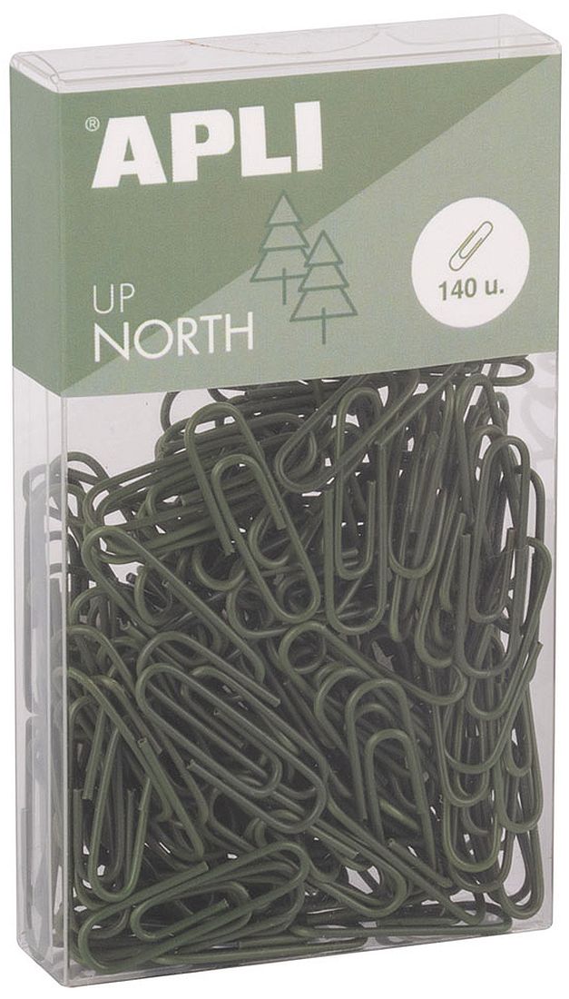 Agrafe Apli Up North - 28 mm, 140 buc, kaki